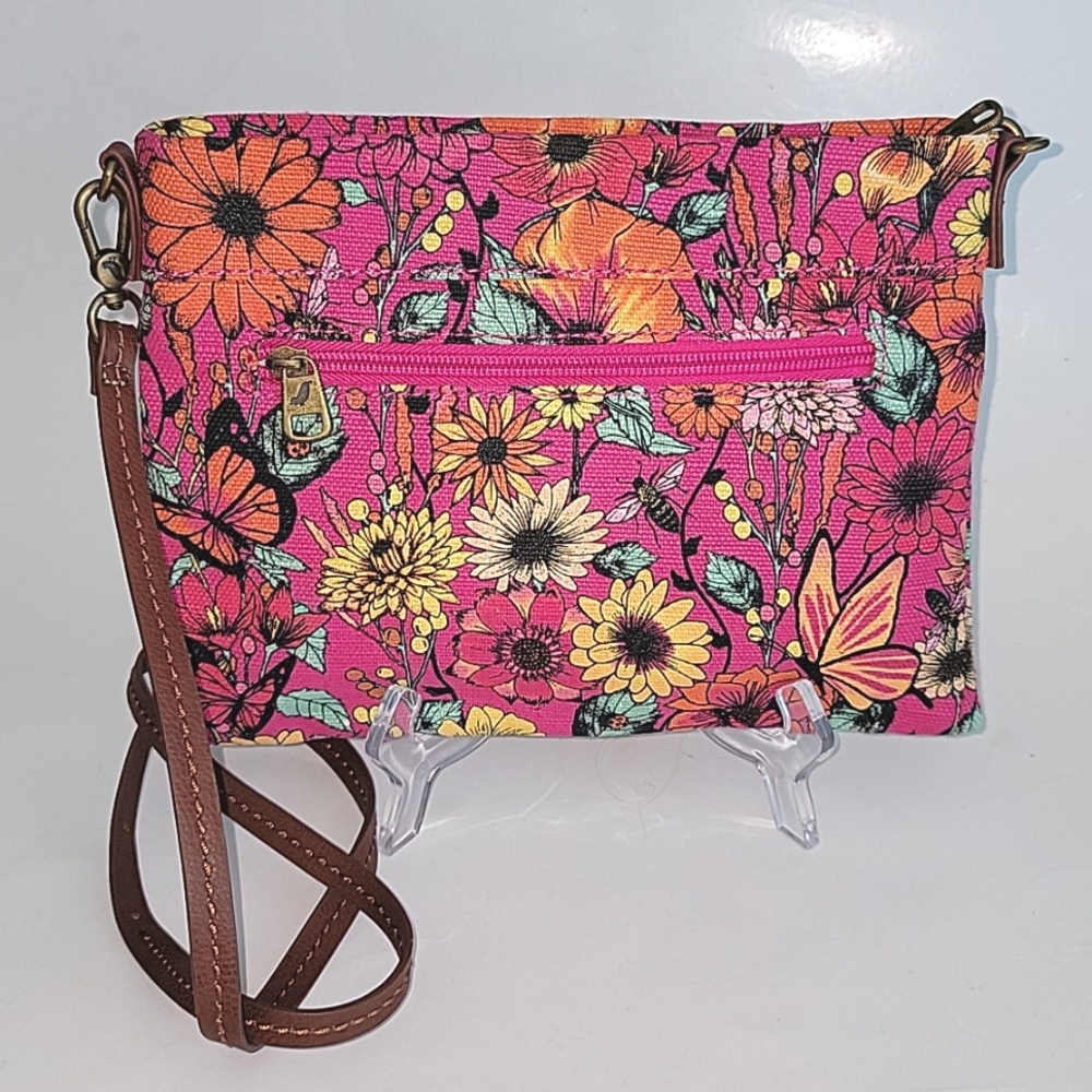 Sakroots Raspberry In Bloom Crossbody/Shoulder Bag - image 3